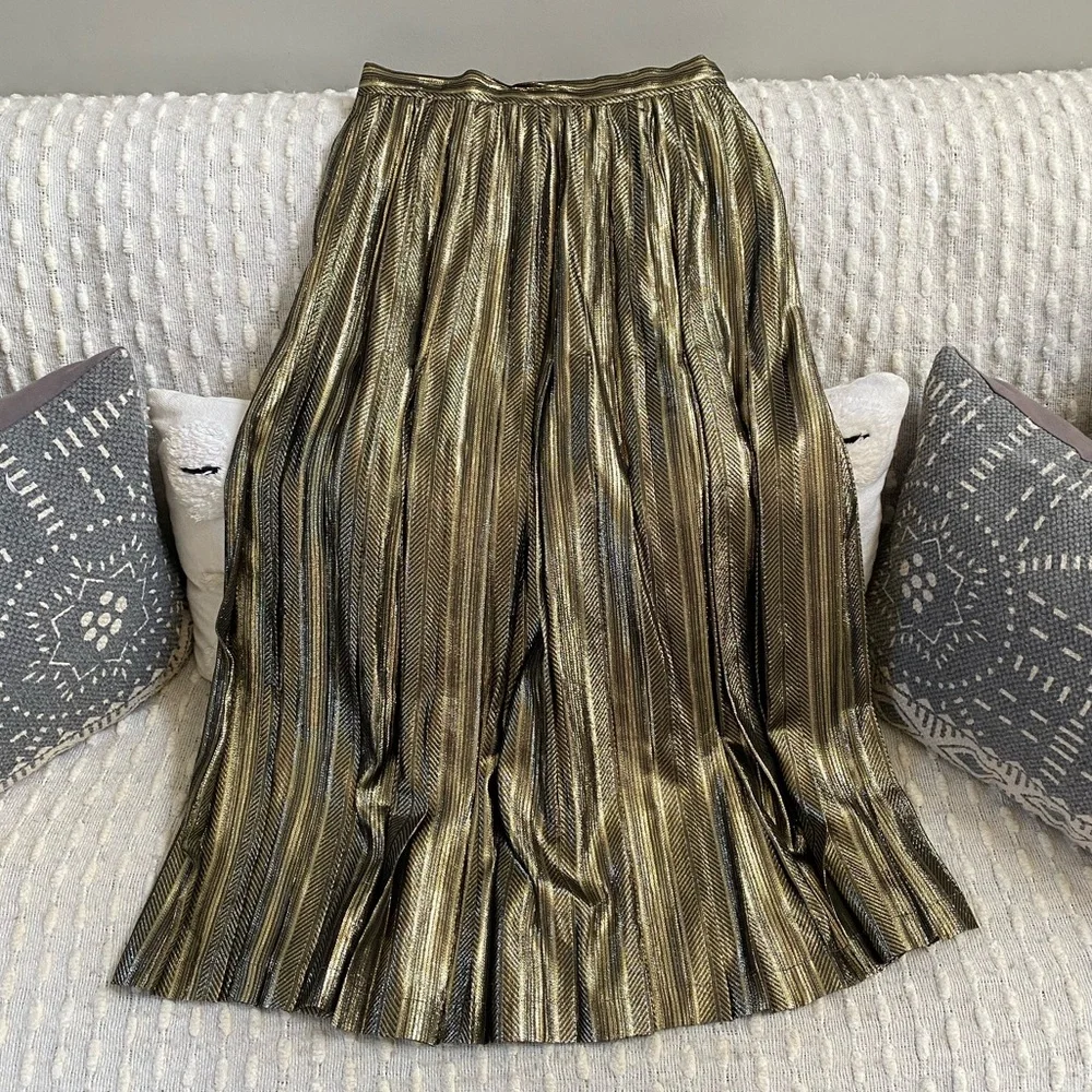 {Peggy Jennings} Vintage Silk Wrap Skirt - Picture 4 of 9